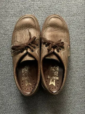 MEPHISTO 가죽 스니커즈 브라운