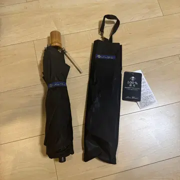 아시야 로사 블랑 양산 2단 접이식 미들 플레인 블랙
