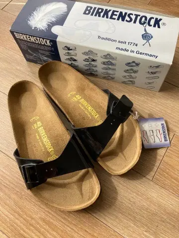 새상품 BIRKENSTOCK Madrid 마드리드 40 페이턴트 블랙