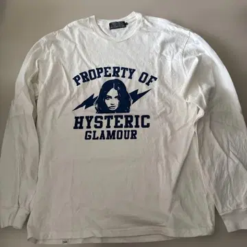 HYSTERIC GLAMOUR 긴팔 티셔츠 화이트 L