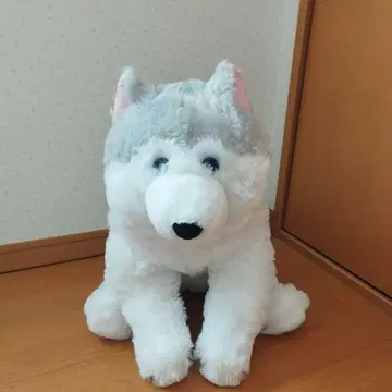 미사용 새상품 흐물흐물 복슬복슬 시베리안 허스키 봉제 인형