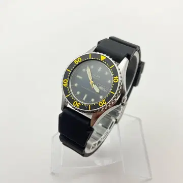 세이코 알바 여성용 다이버 V243-0060 새상품 배터리 블랙 다이얼