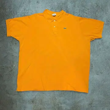90s 프랑스제 라코스테 피케 셔츠 9 2XL 오렌지 프레라코 카노코