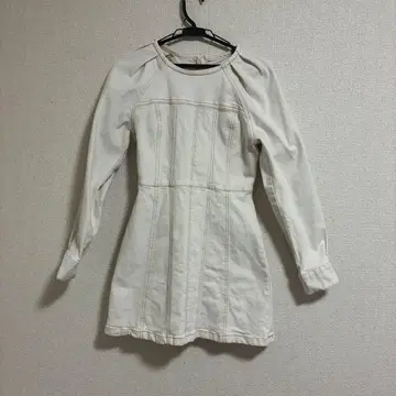 ZARA 데님 원피스 화이트 S 사이즈