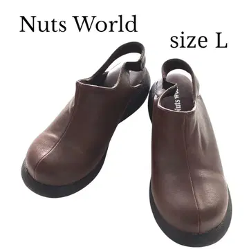 Nuts world 사보 클로그 샌들 브라운 컴포트 슈즈