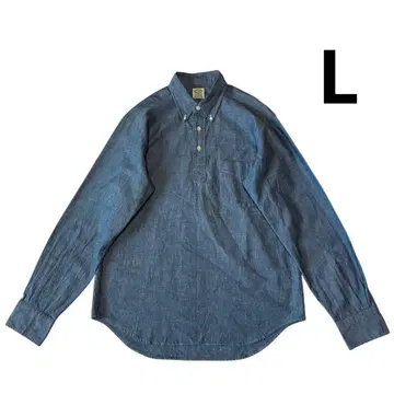 KAMAKURA SHIRTS 버튼 다운 풀오버 샴브레이 셔츠