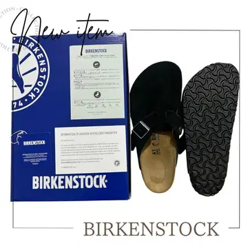 BIRKENSTOCK 버켄스탁 보스턴 블랙 41 26.5 새상품급