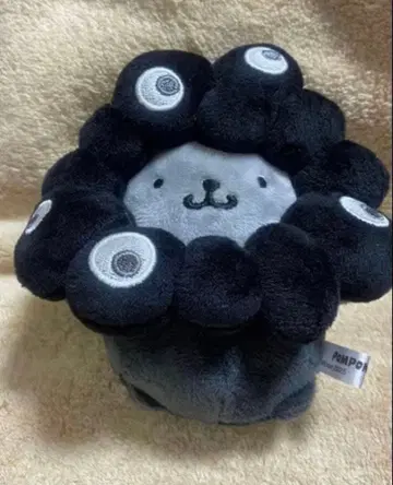 폼폼푸딩 블랙 미야쿠미야쿠 변신 카라비너 포함 봉제 인형