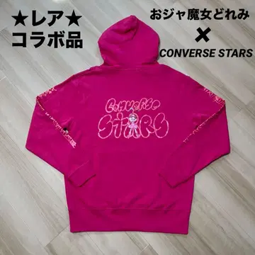 CONVERSE STARS 오쟈마녀 도레미 콜라보 백 프린트 후드티