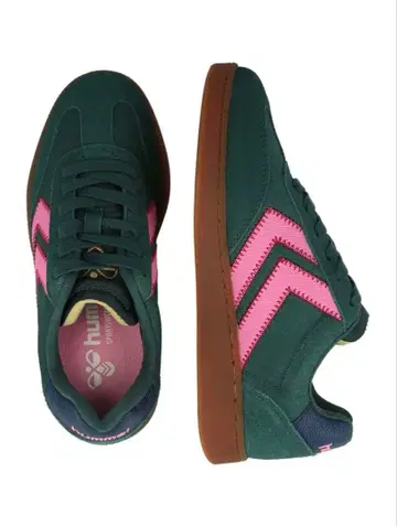 Hummel VM78 CPH 스니커즈 다크 그린 핑크