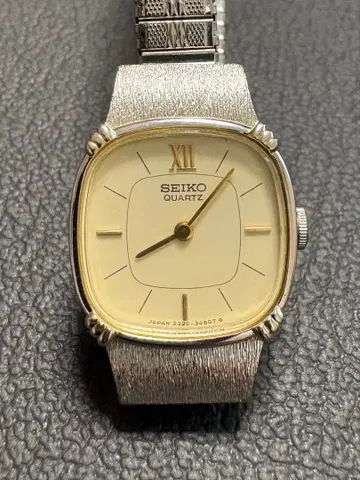 [ 새 배터리 ] 1980년대제 SEIKO 스와제 빈티지 골드 실버