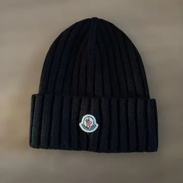 MONCLER 니트 모자 비니 블랙