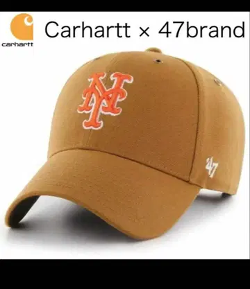 수량 한정 Carharttx 47BRAND NY 메츠 캡
