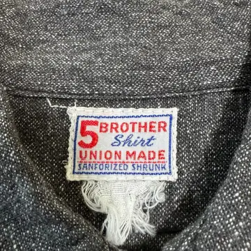 40s FIVEBROTHER 블랙 샴브레이 블랙 샴브레이 밴드 포함