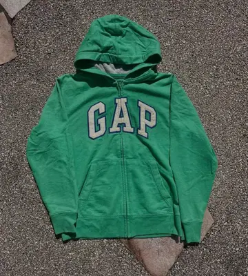 gap kids 지퍼 후드티 로고 00s 90s 후디 그린