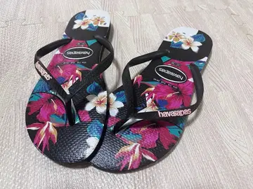 havaianas 하와이아나스 비치 샌들 37-38 꽃무늬
