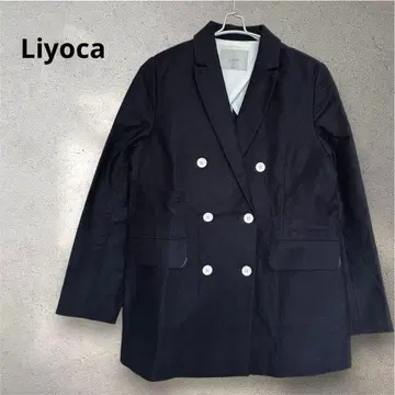 새상품급 Liyoca 리넨 100% 테일러드 자켓 더블