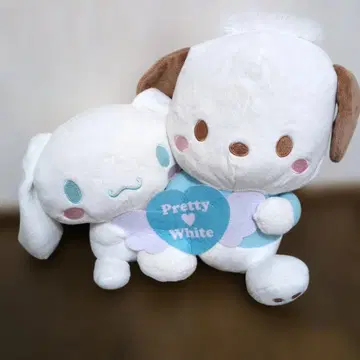 산리오 시나모롤 포차코 봉제 인형 Pretty White