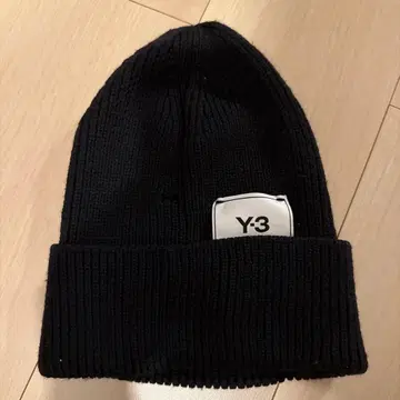Y-3 니트 모자 비니 블랙