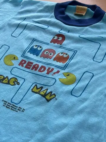 레어 80s 빈티지 팩맨 PAC-MAN 티셔츠 Sears