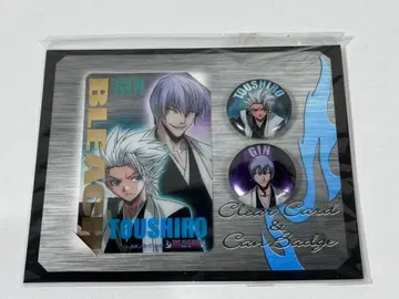 BLEACH 이치마루 긴 히츠가야 토시로 클리어 카드 & 캔뱃지