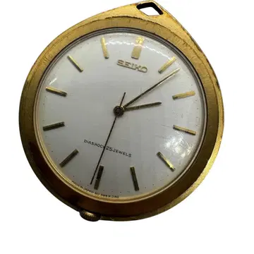 SEIKO GOLD 얇은 타입 수동 와인딩 회중시계 25석 정크