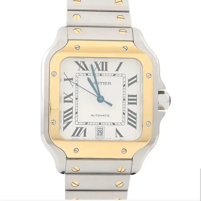 까르띠에 산토스 라지 콤비 회이트판 사진 1