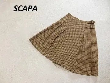 새상품급 SCAPA 울 랩 스커트 베이지 38