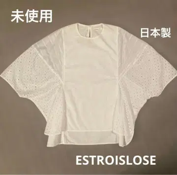 ESTROISLOSE 반팔 블라우스 화이트