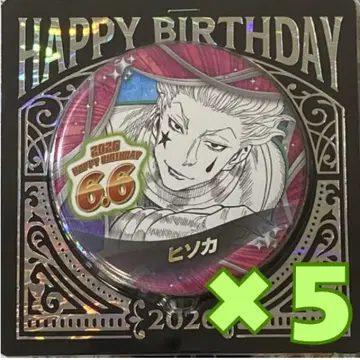 [ HUNTER x HUNTER ] 생일 캔뱃지 히소카 5점 세트