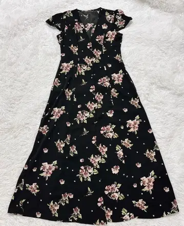 [ 새상품급 ] ZARA 자라 롱 원피스 꽃무늬 올 패턴 L~LL