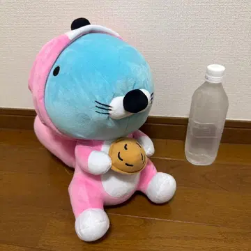 보노보노 핑크 후드 봉제 인형