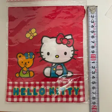 미사용 새상품 헬로키티 복조리 레트로 초레어 일본제