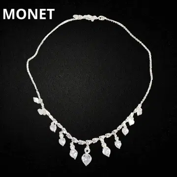 MONET 목걸이 큐빅 하트 빈티지 고져스