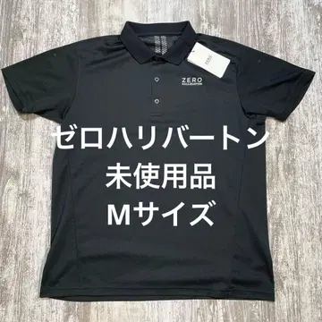제로 할리버튼 골프웨어 반팔 피케 셔츠 M 사이즈 블랙