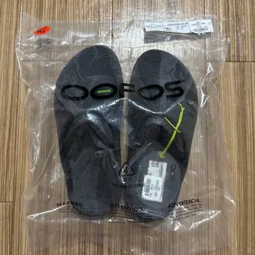 [ 새상품 미사용 ] OOFOS OOriginal 샌들 블랙 M5 W7