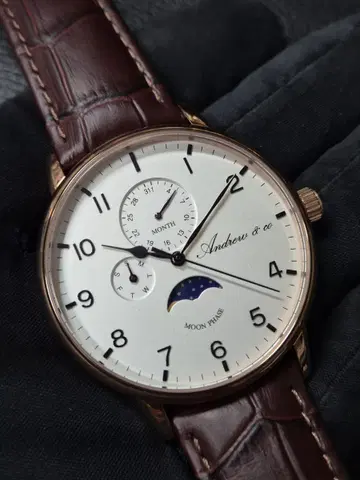 Andrew & co 문페이즈 시계 새상품