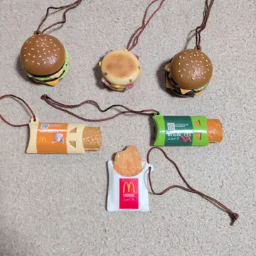 McDonald's 미니어처 스트랩 6종 세트