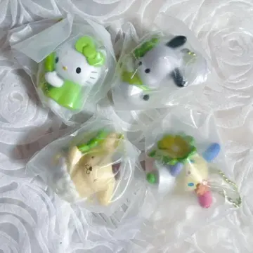 산리오 네잎 클로버 마스코트 4개 세트
