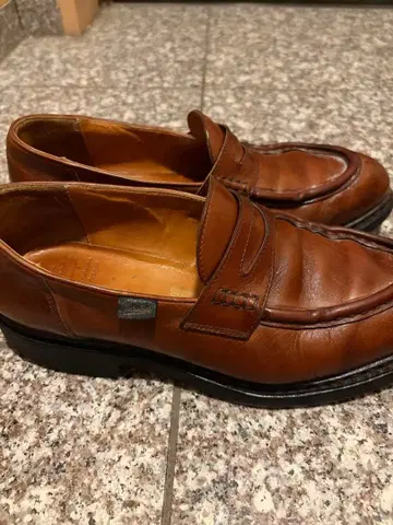 Paraboot 코인 로퍼 브라운 란스