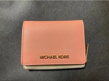 MICHEAL KORS 삼단 접이식 지갑 핑크