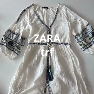 ZARA trf 자수 블라우스 가디건 롱 자라