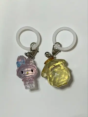 산리오 크리스탈 메지루시 액세서리 마이멜로디 폼폼푸딩