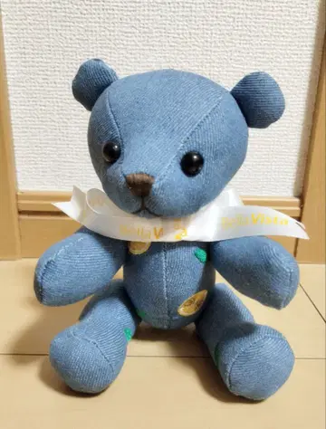 Bella Vista 베라비스타 레몬 자수 데님 테디베어 봉제 인형