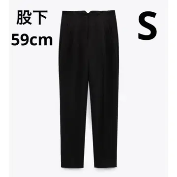 ZARA 하이웨스트 팬츠 블랙 S