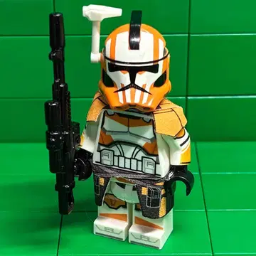 레고 LEGO 스타 워즈 커스텀 오렌지 클론 트루퍼 미니 피규어