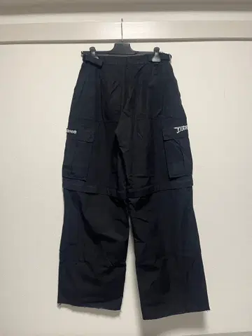 DOUBLE-EDGED SWORD'' CARGO PANTS / BLK