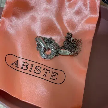 ABISTE 목걸이 서클 모티브 큐빅
