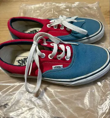VANS Era 레드 블루 캔버스 스니커즈