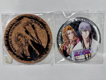 BLEACH 이치마루 긴 마츠모토 란기쿠 코르크 코스터 캔뱃지